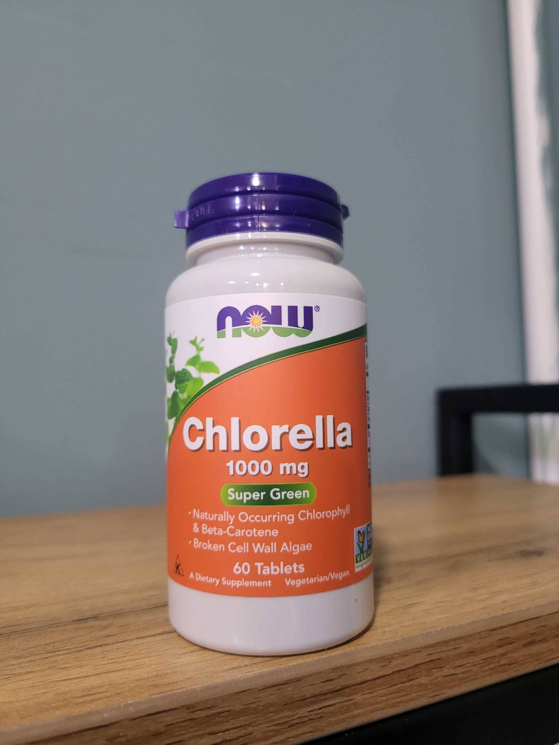 NOW CHLORELLA 1000mg  60 TABS 1