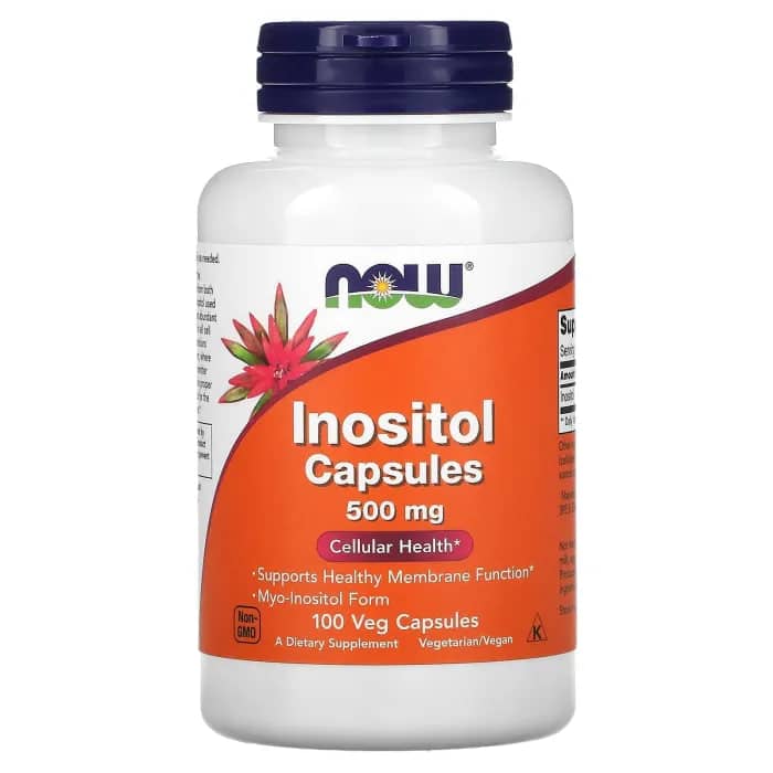 NOW Foods, Inositol Capsules, 500 mg, 100 Veg Capsules 1