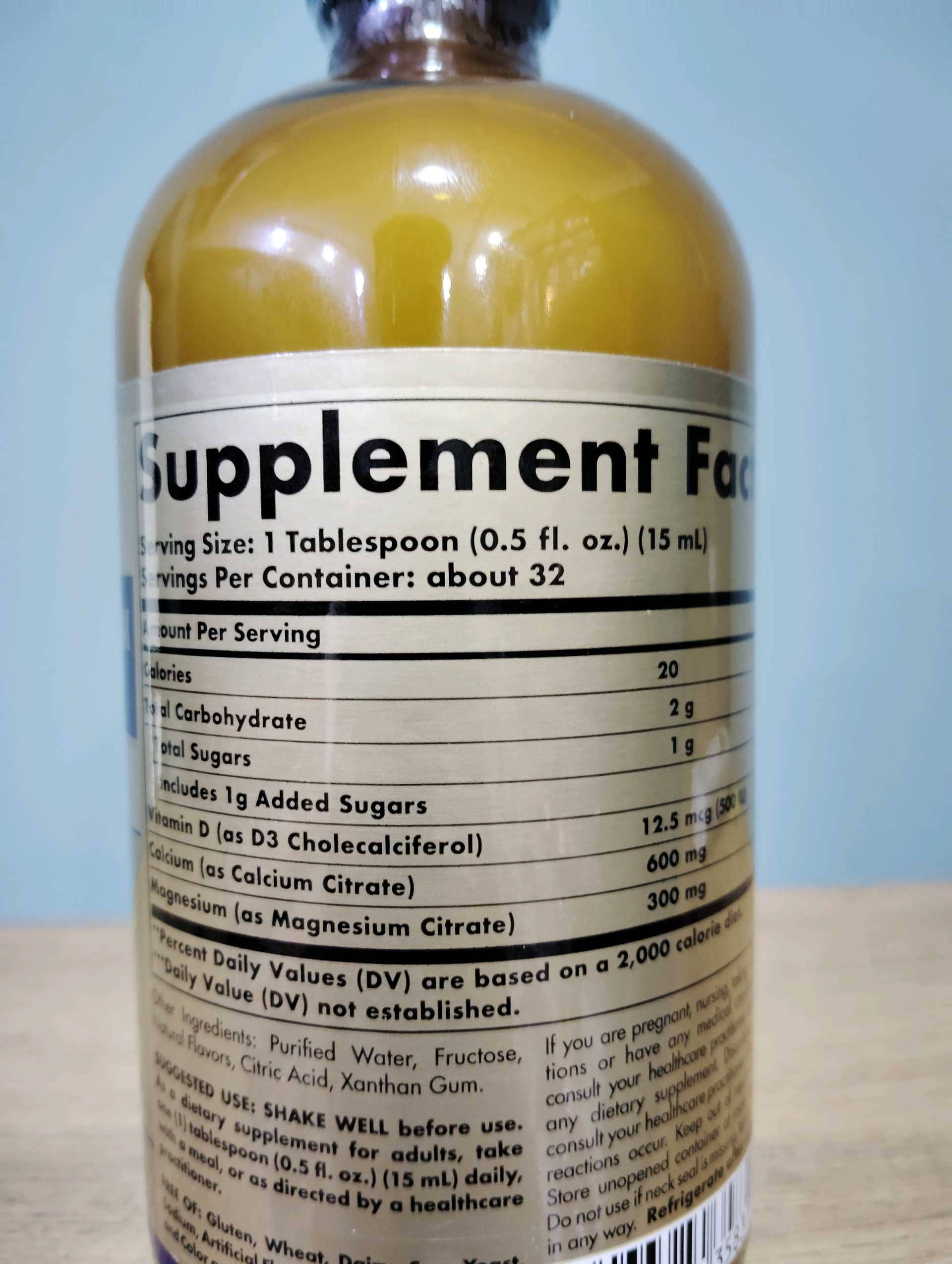 SOLGAR LIQUID CALCIUM MAGNESIUM CITRATE 2