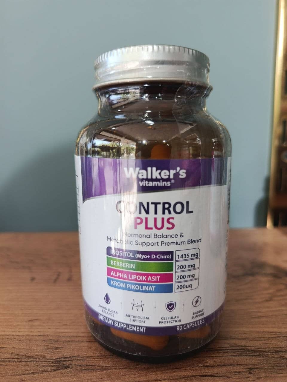 WALKERS CONTROL PLUS 90 CAP 1