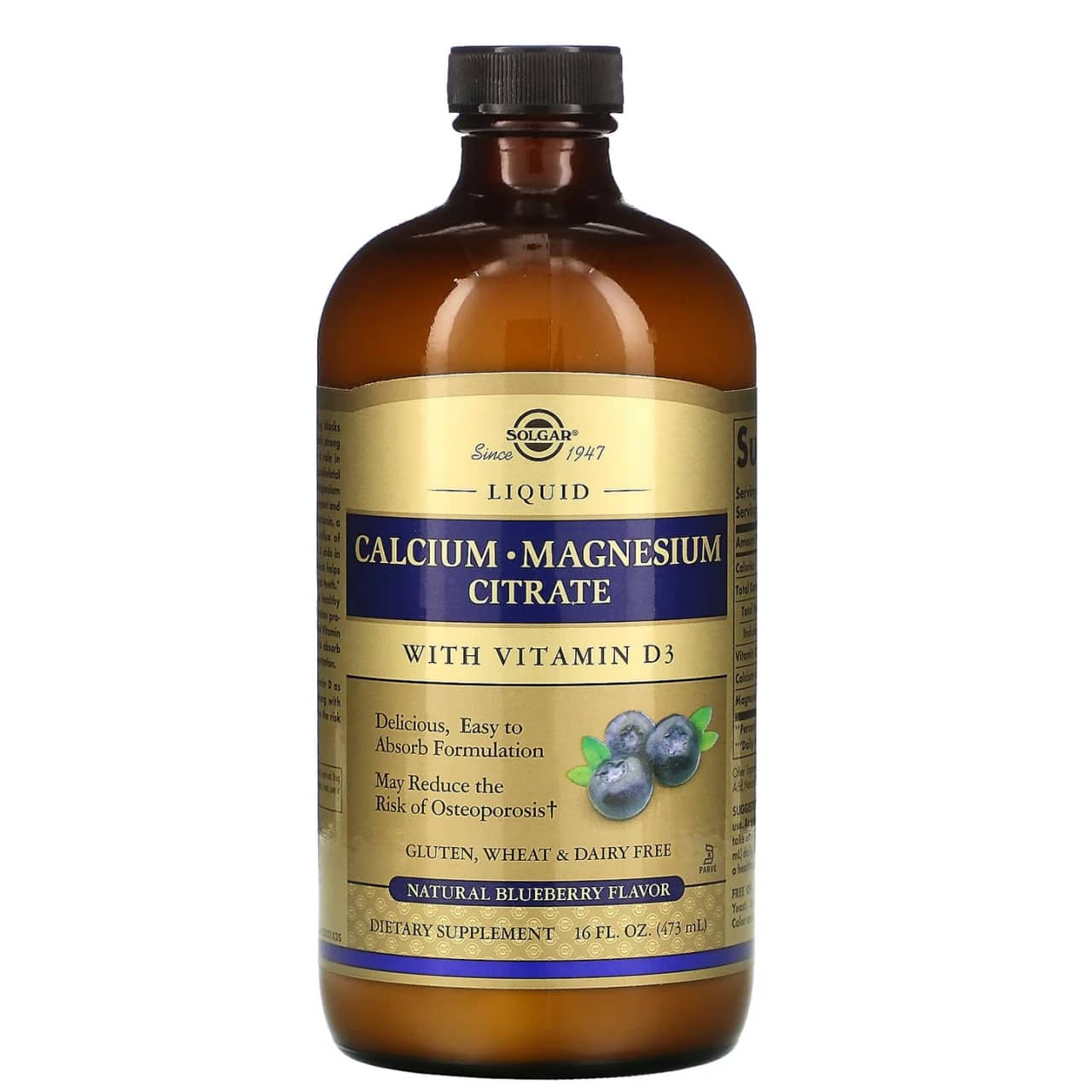 SOLGAR LIQUID CALCIUM MAGNESIUM CITRATE 1