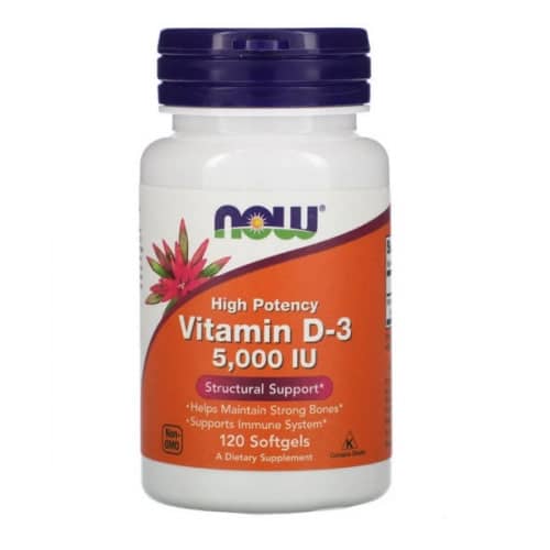 NOW FOODS VITAMIN D3 5000 HIGH POTENCY 1