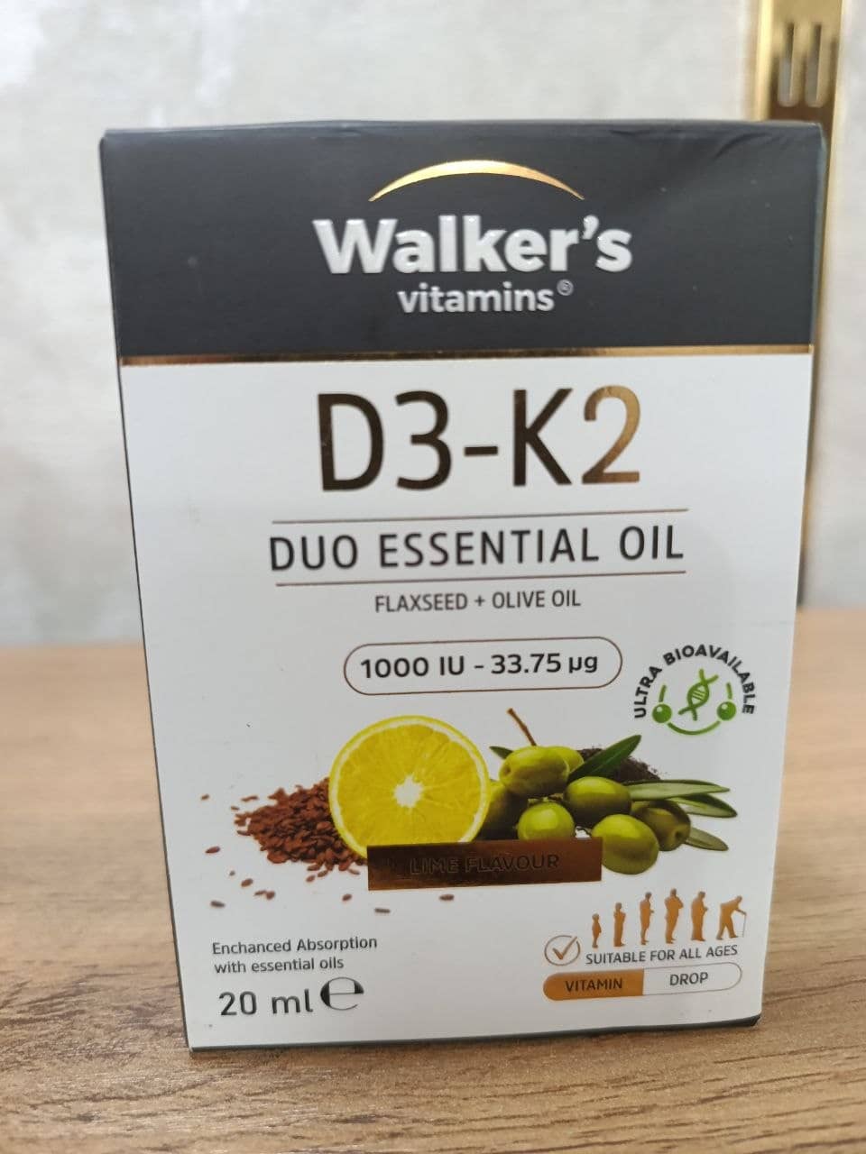 WALKERS D3-K2 1000IU 20ML 1