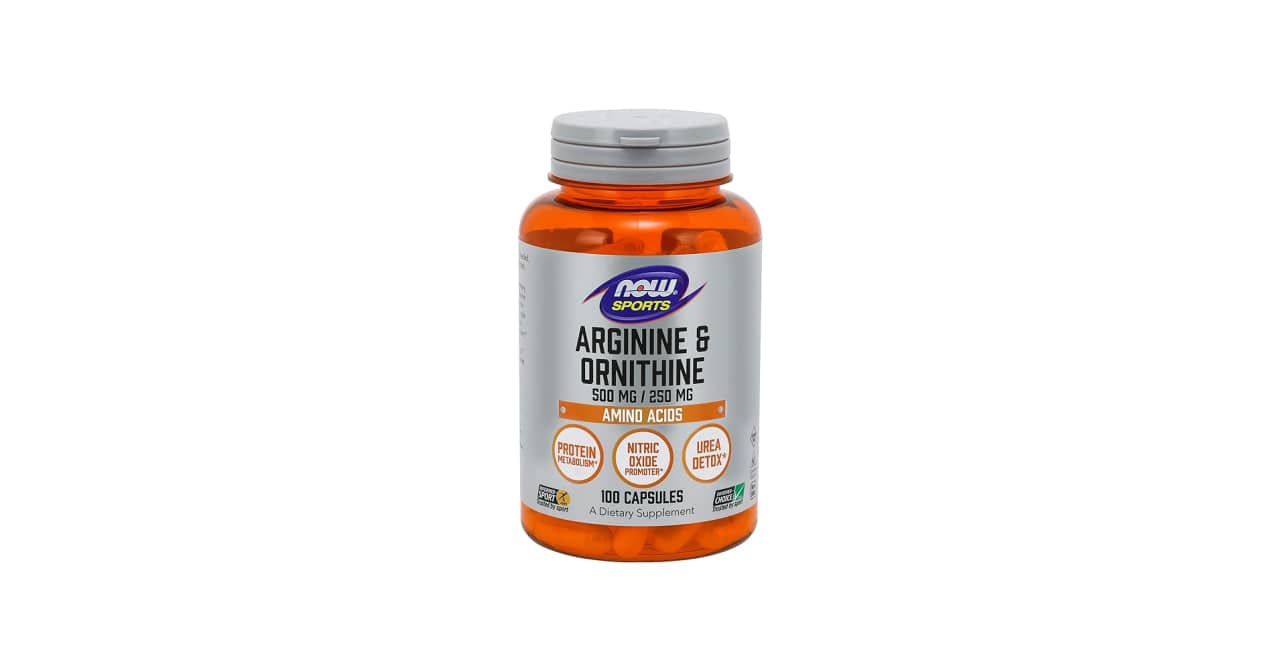 NOW Arginine Ornithine 100caps 1