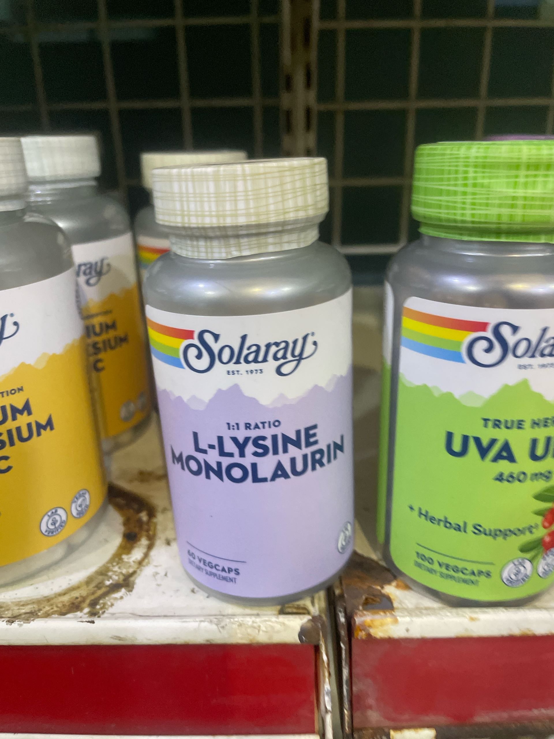 SOLARAY L-LYSINE MONOLAURIN 60CAP