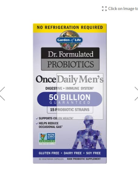 Garden of Life, Dr. Formulated Probiotics, Once Daily Men's, 50 Billion, 30 Vegetarian Capsules