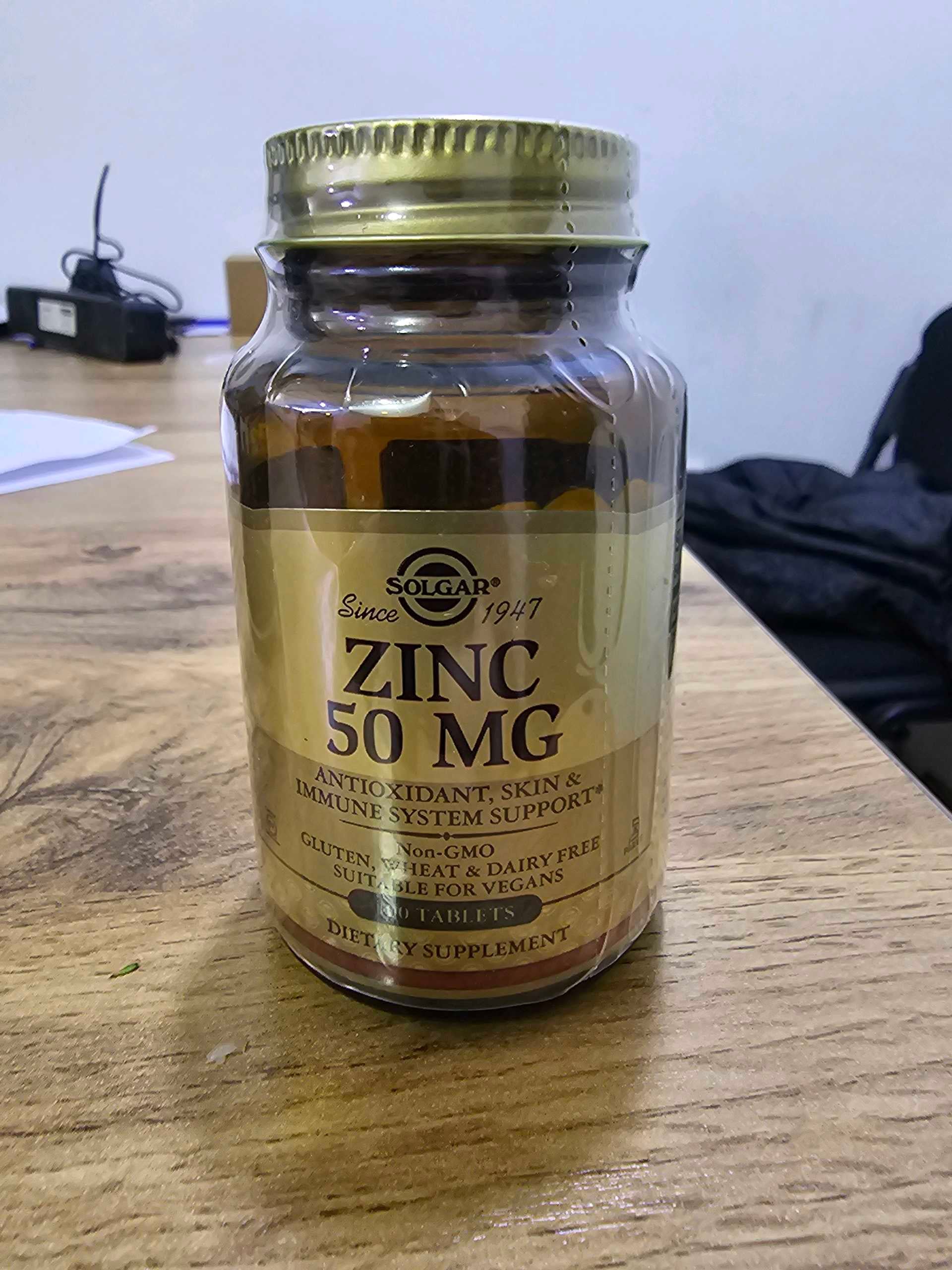 Solgar, Zinc, 50 mg, 100 Tablets
