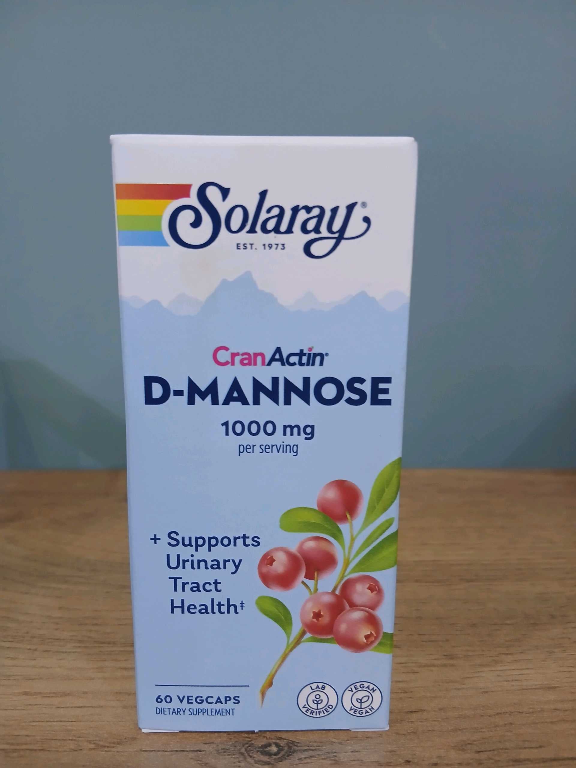 Solaray D-Mannose with CranActin 1000mg
