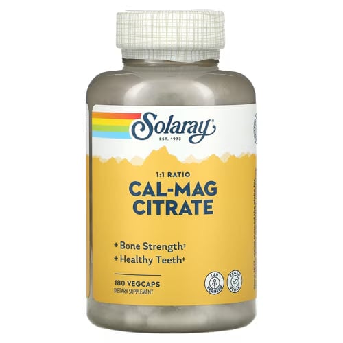 Solaray Cal Mag citrate 180 vcap